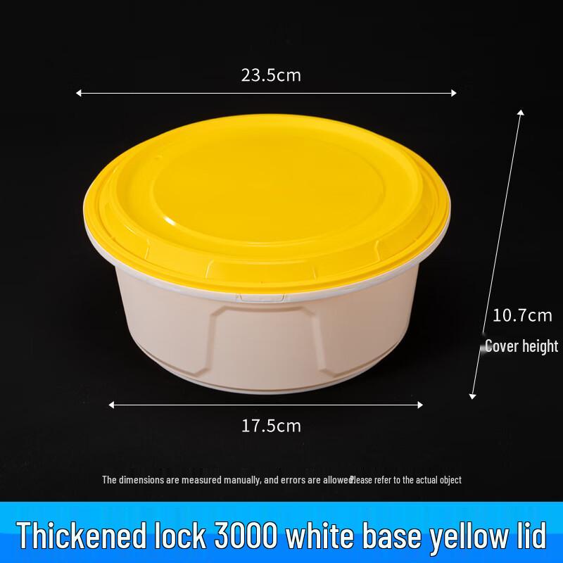 Disposable Round Takeaway Food Container with Handle