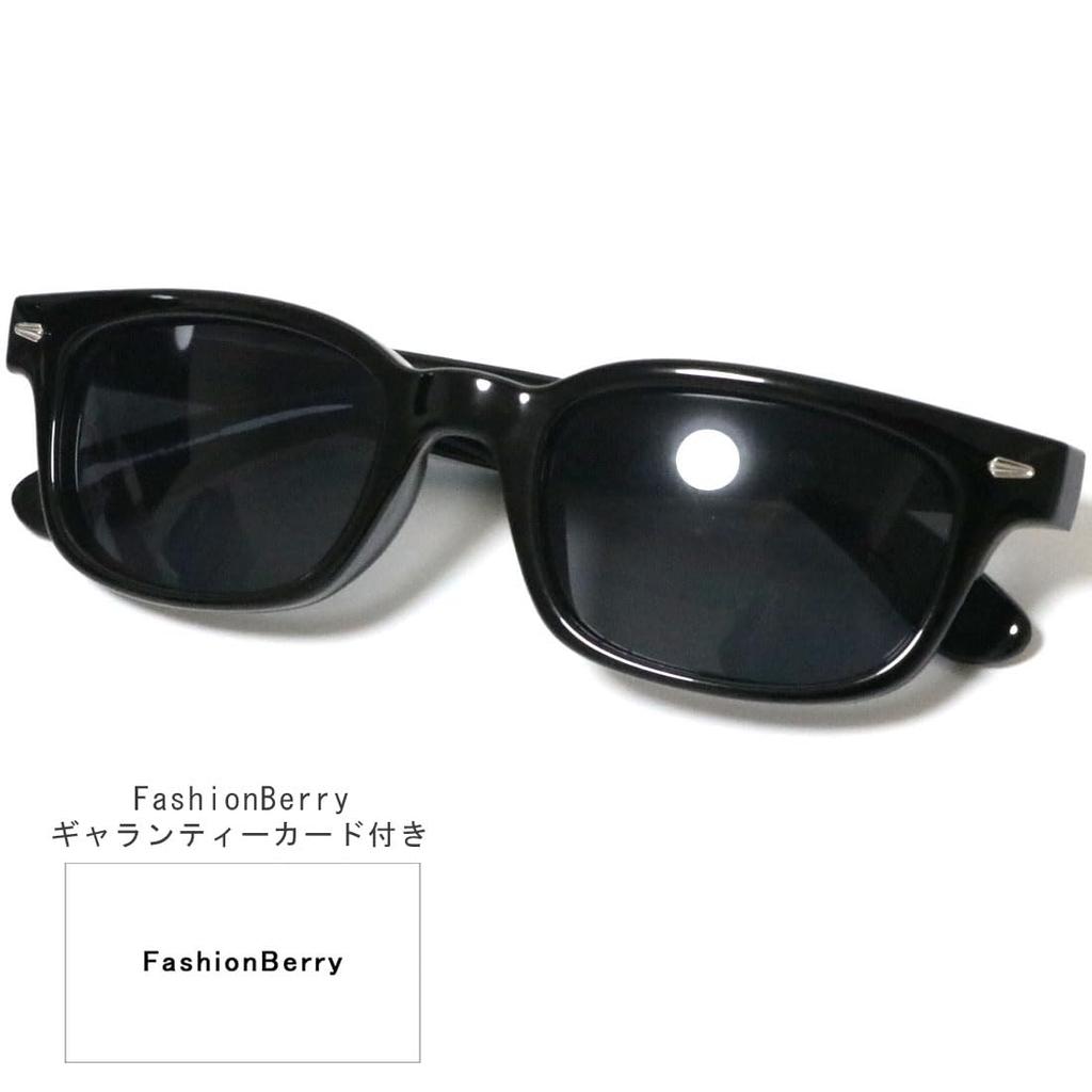 [FashionBerry] Black x Smoke Sunglasses, Fashion Glasses for Men and Women, Wellington Style, 99% UV Protection, Lightweight, Clear Lenses, Colored