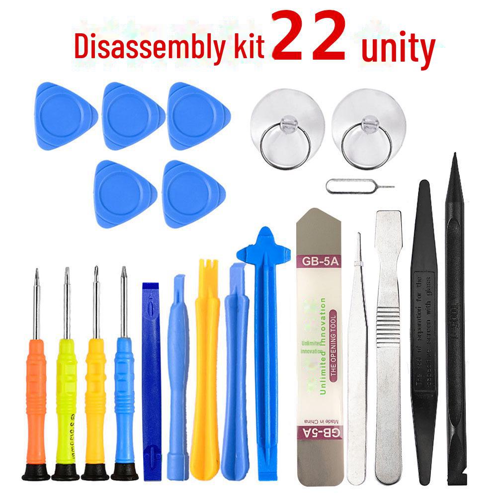 22-in-1 Mobile and Tablet Disassembly Tool Kit: Includes Pry Bars, Tweezers, and More