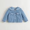 Mark Jenny Girls' Energetic Navy Collar Denim Jacket Baby Jacket 2026 Spring New Style 551510
