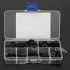 350pcs Nylon Plastic Washer Flat Gasket Ring Kit M2/M2.5/M3///M6/M8 Connector Set with Box