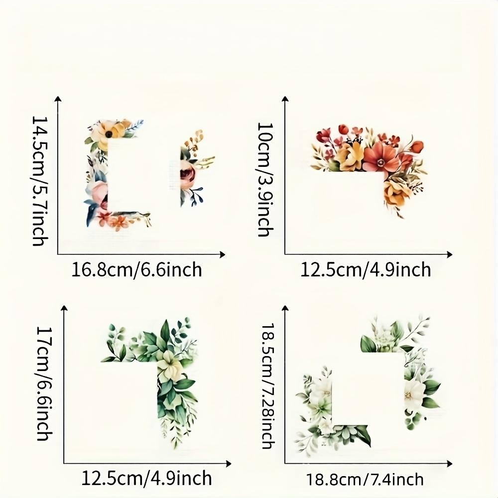 4pcs/set DIY Flower Leaf Switch Sticker Removable Waterproof Green Plant Switch Sticker Self-adhesive Leaf Decal Living Room