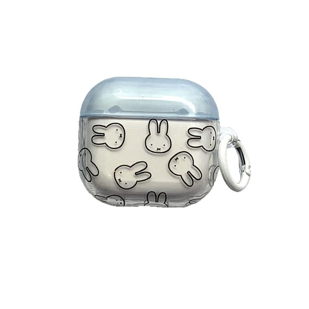 Ins Lines Cartoon Rabbit for AirPods Pro1 Generation Protective Case 1st Generation Pro1 Apple Bluetooth Headset Case Female