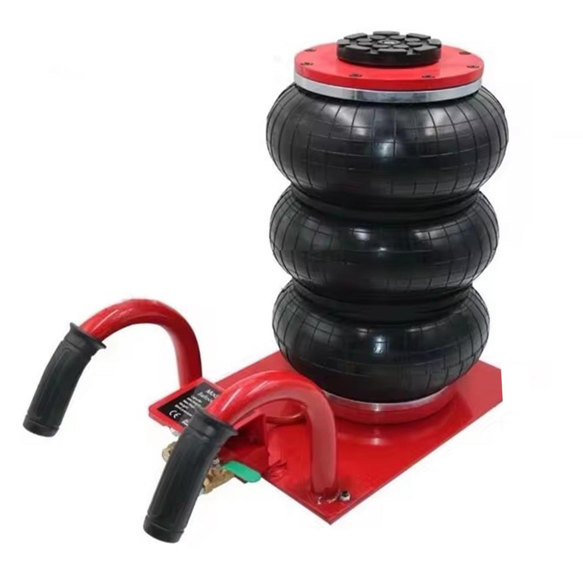 3T Pneumatic Jack for Car Repair Fast-Lifting Folding Rod Car Lifting Jack Quick Lift Air Jacks and Floor Jacks красный