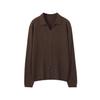 2025 Spring Women's Loose Lapel Pure Wool Cable Knit Sweater