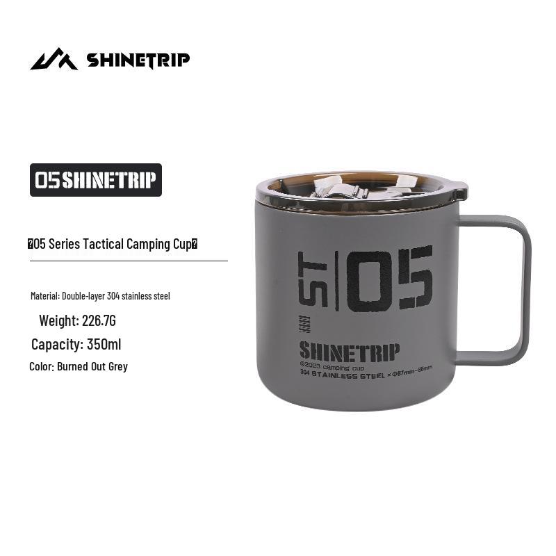 

Mountain Fun Eco-Friendly Double-Layer 304 Stainless Steel Anti-Scald Camping Cup