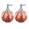 2Pcs 460ML Halloween Pumpkin Liquid Soap Dispenser Shampoo Body Hand Wash Shower Gel Facial Cleanser Container Bathroom Refillable Empty Press