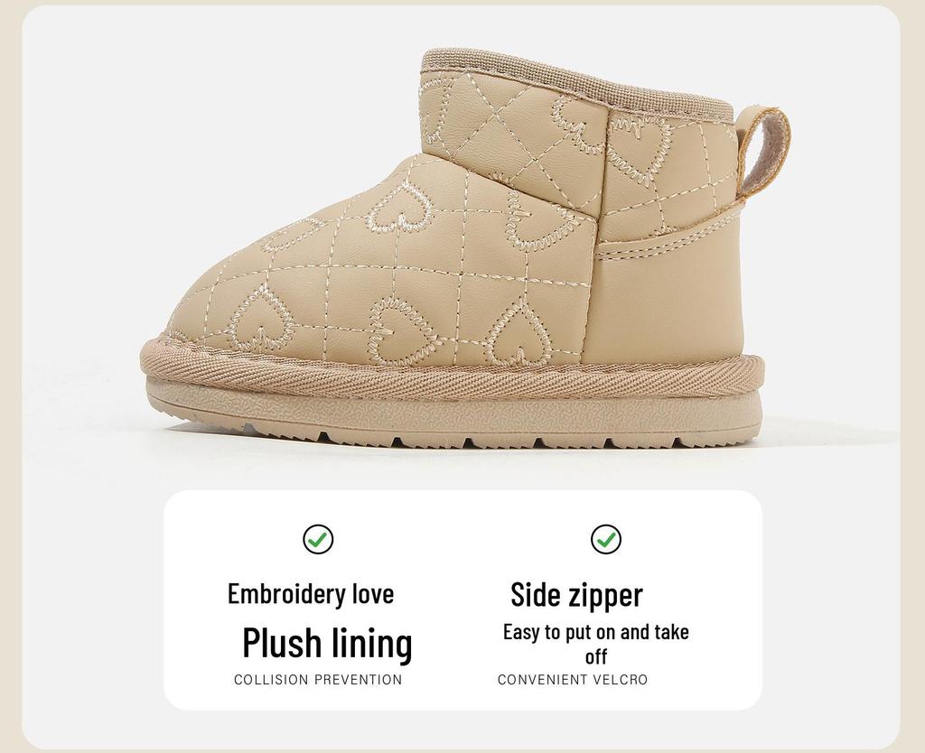 Infant Soft Sole Cotton Snow Boots – Winter Walker Shoes for Boys & Girls
