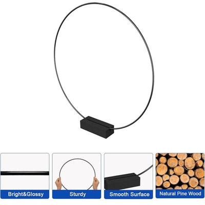 Decorative Multi-use Exquisite with Black Stand Garland Craft Maker Ring Table Centerpiece Metal Wreath Ring