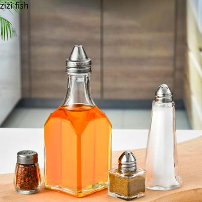 Small Glass Seasoning Bottle Pepper Bottle 2pcs Kitchen Spice Container Condiment Bottles Spice Bottles Seasoning Jar Organizer