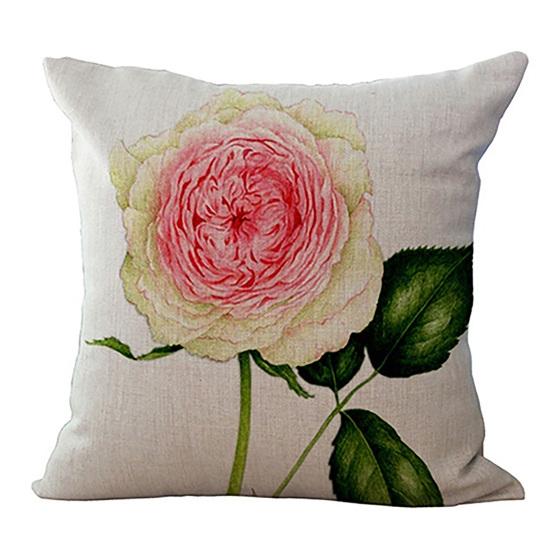 Blomsterputetrekk Firkantet Delikat Dekorativ