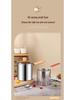 304 Stainless Steel Deep Fryer with Wooden Handle and Filter Basket for Induction Cooker
