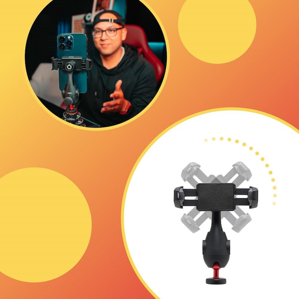 JOBY Mini Tripod Kit GripTight PRO3 GorillaPod PRO3 mount GorillaPod 1K Compatible with smartphones with a width of Weight (GripTight + stand) 56-90mm