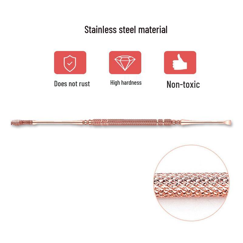In-Stock Stainless Steel Dual-Ended Ear Pick Set - Massage & Clean Ears Efficiently