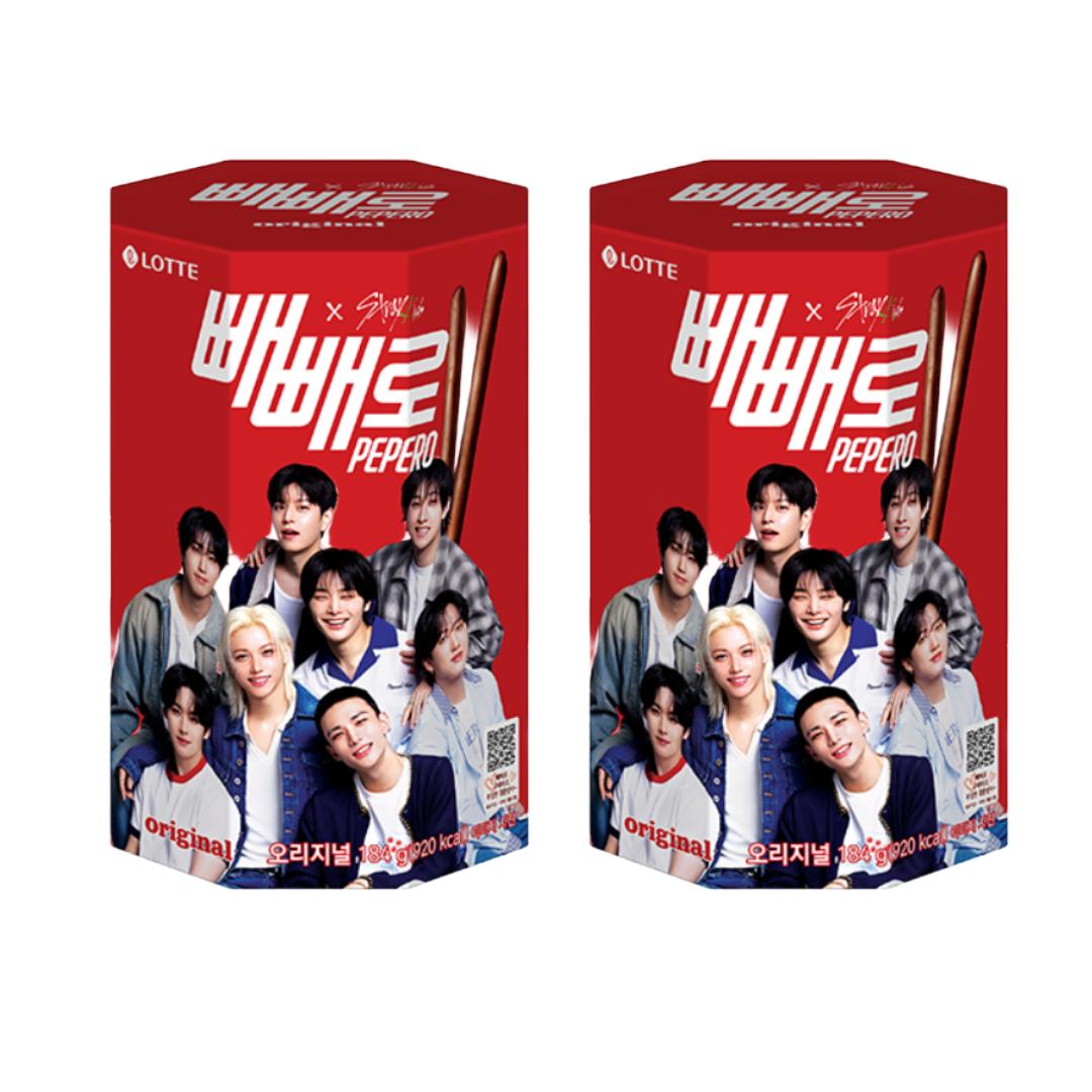 

LOTTE Pepero Оригінал / Біле печиво / Мигдаль / Кранкі / Шоколадне поле – Лімітована серія Stray Kids (7 варіантів)