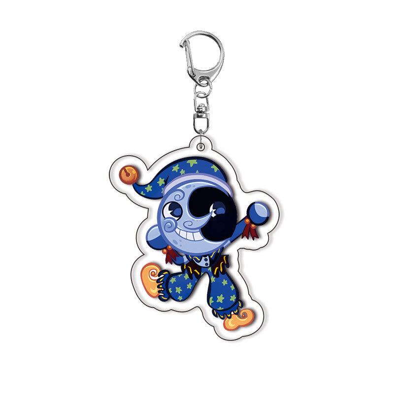 

Sundrop FNAF New Acrylic Keychain Pendant Fan Gifts Fun Key Chain Cute Souvenir Creative Llavero Friends Kingring Accessories 6 cm