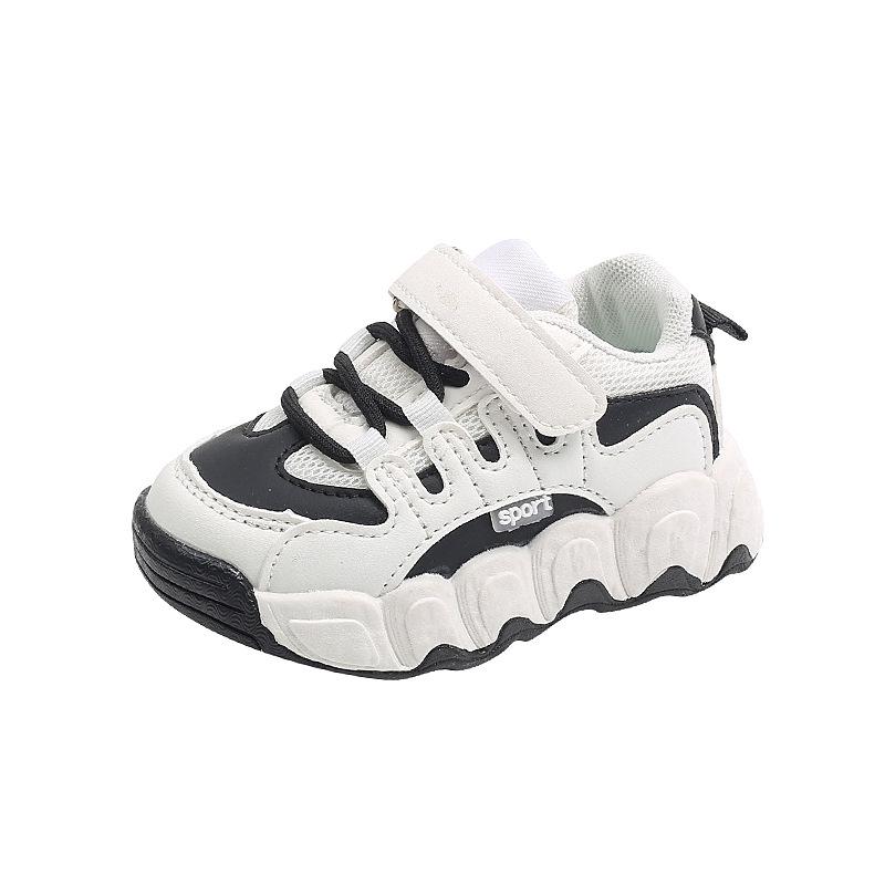 Boys' Non-Slip Soft Bottom Sports Shoes for Toddlers, 1-5 Years, Breathable Mesh, Spring/Autumn Trendy Toddler Shoes.