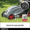 Tondeuse Gazon Électrique POWERPLUS POWEG63705 - 1300 W, 320 Mm Ø, Ramassage Et Éjection Arrière