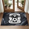 Coventry City Football Design Crystal Velvet Rug Soft Decorative Mat for Bedroom Entrance