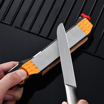 1Pc Multifunctional Knife Sharpener Household Diamond Knife Sharpener Double-Sided Sharpening Tools For Outdoor Camping Kitchen