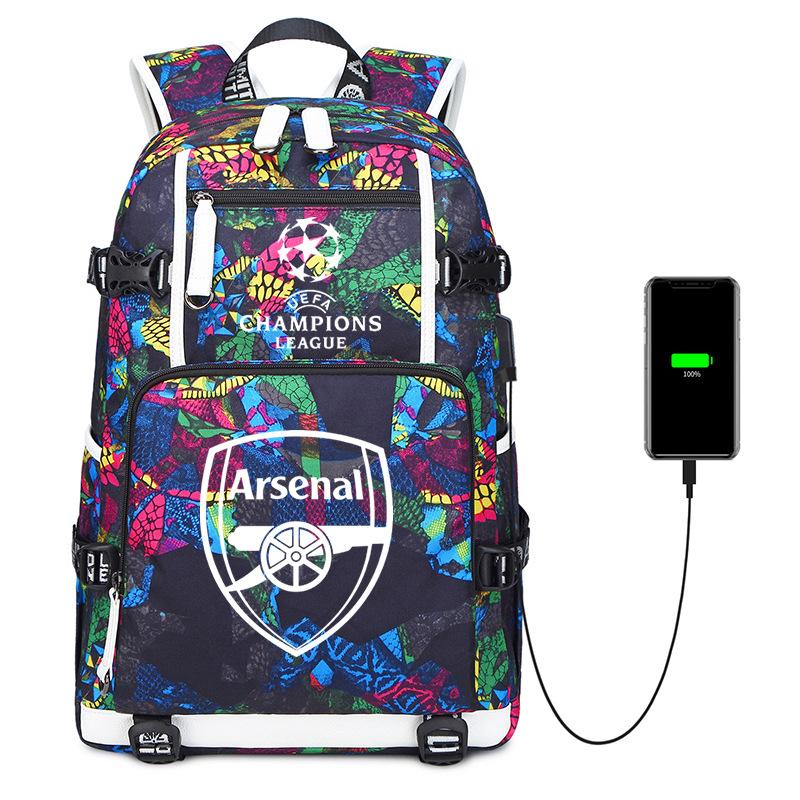 Football Peripheral Camouflage Backpack Student Multifunctional Large Capacity Backpack Leisure Travel Mountaineering Bag