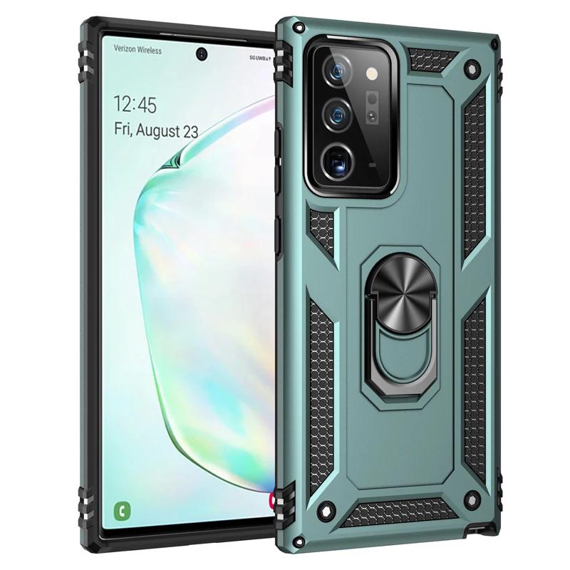 Shockproof Armor Bumper Case for Samsung Galaxy A54 A55 A14 A15 A25 A34 A23 Note 20 S24 Ultra S23 S22 S21 Metal Ring Back Cover