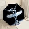 1pc Ballerina Dance Automatic Open/Close Umbrella with Windproof, 8-Rib Sturdy Canopy, Durable Ribs, Fashionable Design1224A
