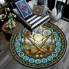 Celtic Musical Harmony Round Area Rug Under Office Chairs Bedroom Living Room Home Decor