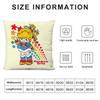 R-Rainbows Cute B-Brite Pillow Case Plush Fabric Soft Double Sided Print Sofa Cushion Cover Throw Pillow Covers