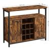 Storage Cabinet, Sideboard Table and Buffet with Wine Holder, 2-door Cabinet for Dining Room, Living Room, Kitchen, 100 X 35 X 81.4