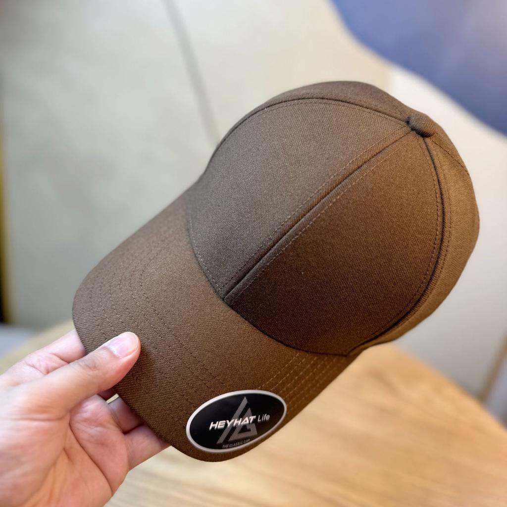 Peaked Cap Men's Large Brim Spring and Autumn Woolen Hat Large Head Circumference Soft Top Widened Brim Baseball Cap Women's Extended Brim