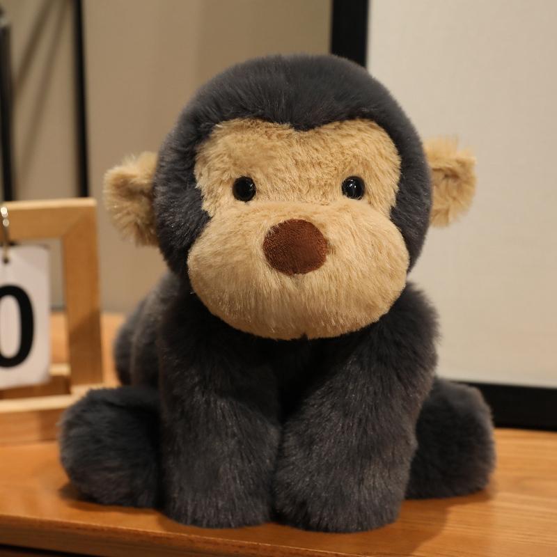 40cm Cartoon Monkey Plush Doll Tall Superior Quality Colorful Monkey Gorilla Animal Stuffed Toy Home Decoration Present Designed For Boys Plus Girls