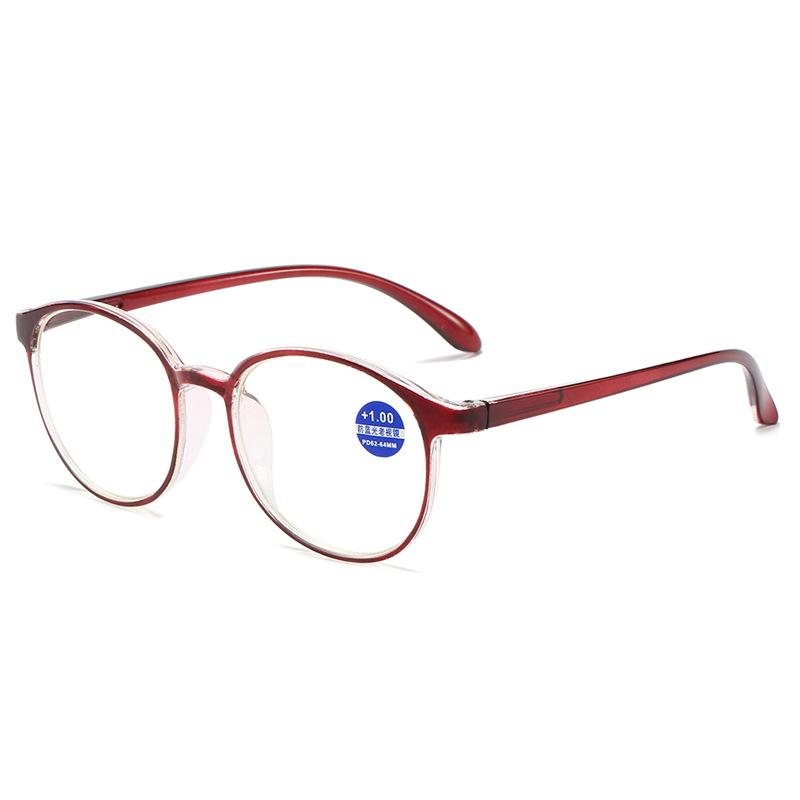 Ready to Ship Cheap Plastic Round Frame Anti Blue Light Reading Glasses 2026