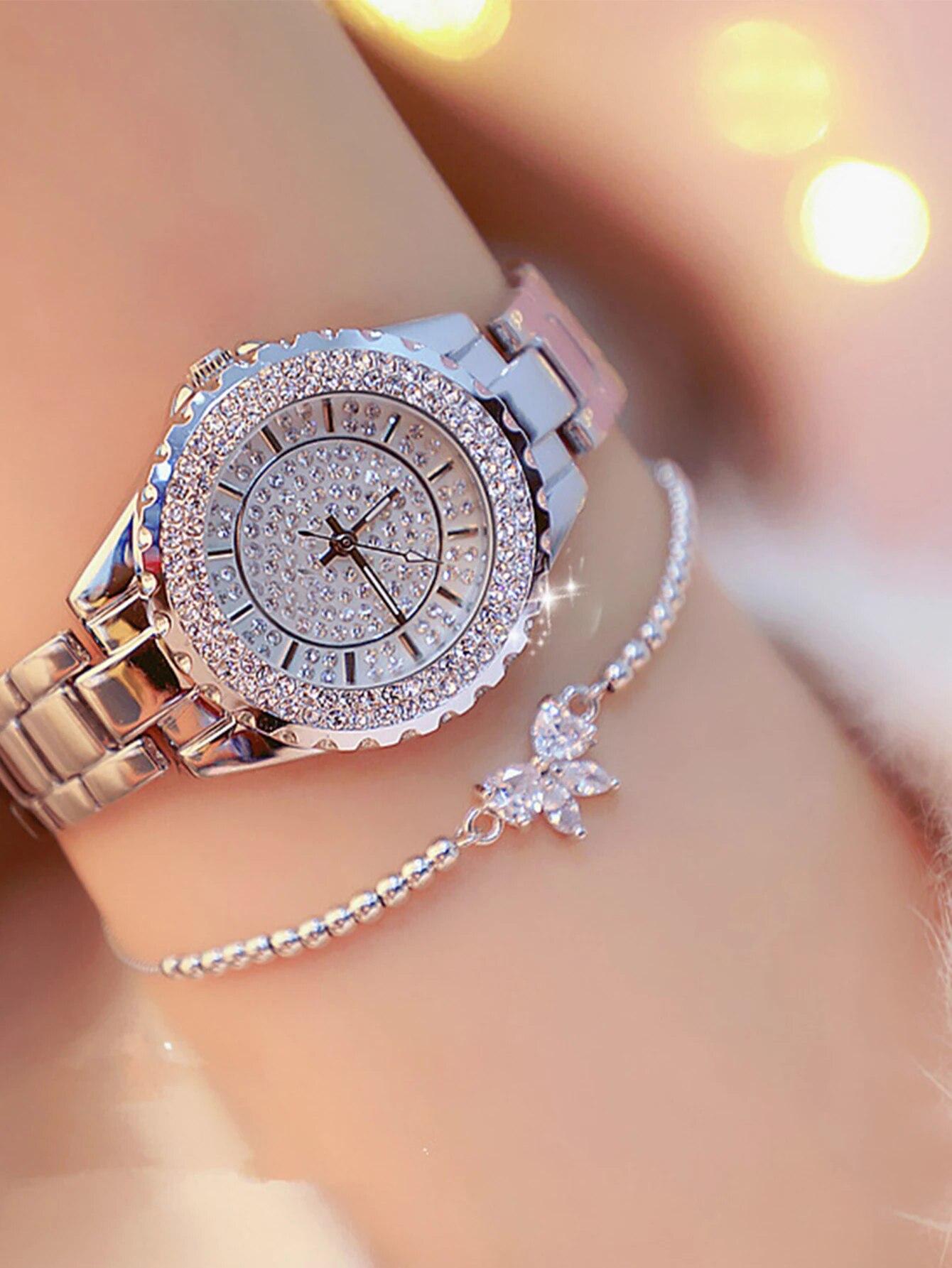 

Новый женский кварцевый браслет для часов из стали