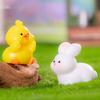 Rabbit Cat Frog Mini Animals Ornament Resin Crafts Micro Landscape Decoration  Car Accessories