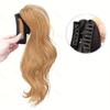 Elegant Clip-In Ponytail Extension For Women - Water Wave, Heat Resistant Synthetic Hair,Use Hair Clips For Women Hair Extensions For Women