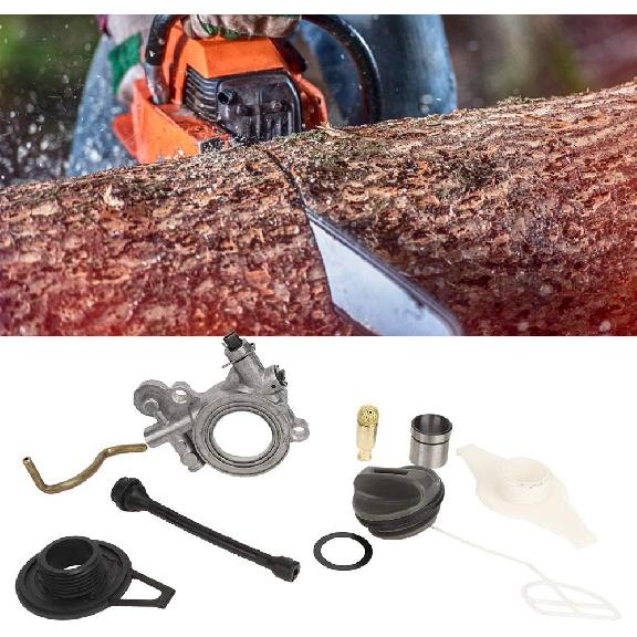 Oil Pump Worm Gear, Oil Pump Line Worm Gear Kit Replacement for Husqvarna 372XP 365 371 385 390 362 570 575 576