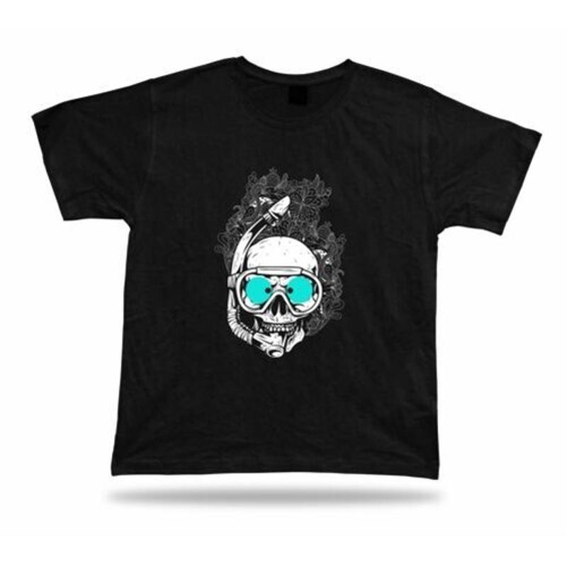 Skeleton Snorkel Gang Moster Floral Great T Shirt Design Special Gift S разноцветный