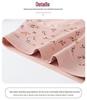 High-Waisted Cotton Printed Seamless Plus Size Antibacterial Briefs for Middle-Aged Women