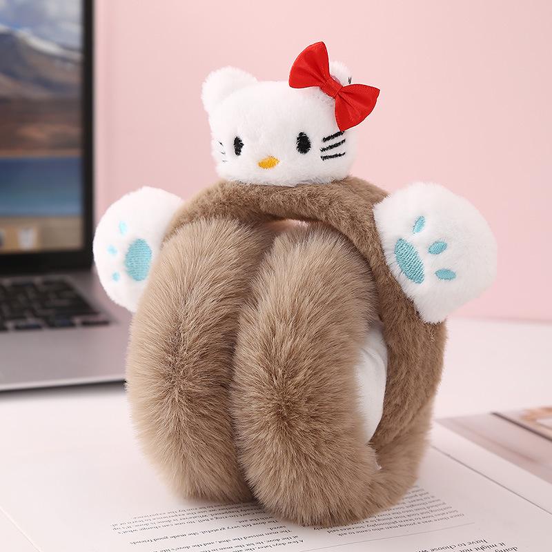 Winter Cartoon Cat Earmuffs: Cute, Warm Protection for Students and Outdoor Enthusiasts