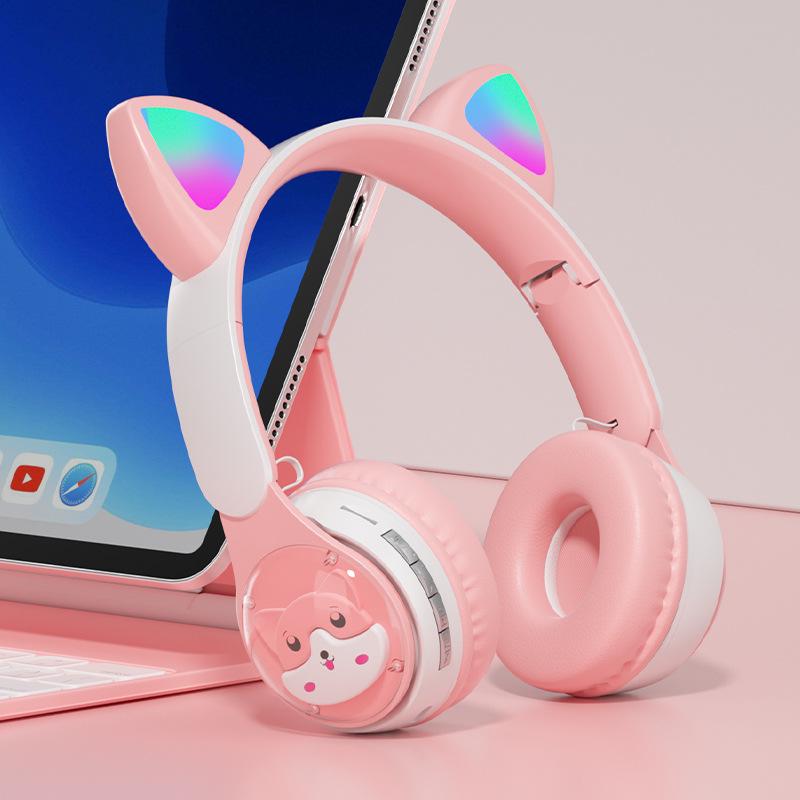 28T Space Capsule Cat Ear Bluetooth Headset Wireless 5.3