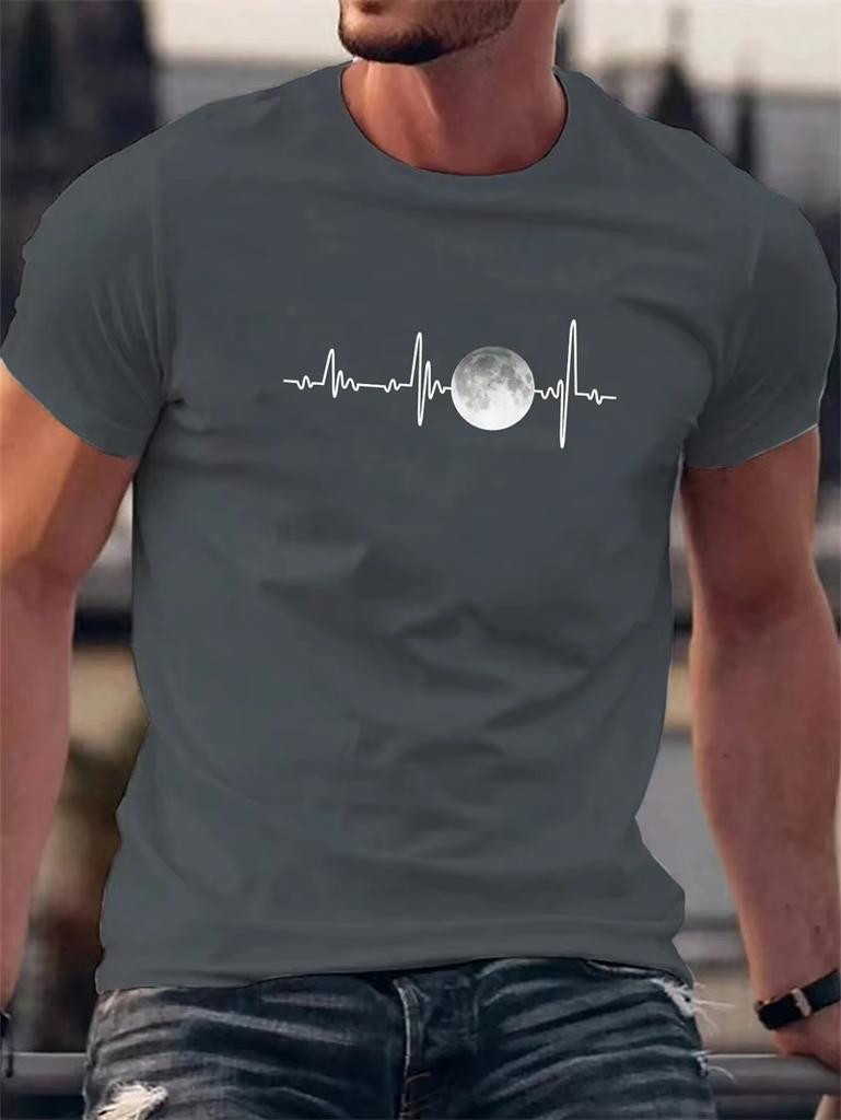 Simple Graphic T Shirts for Men Clothing Fashion Summer Short Sleeve 3D Printed Tshirts Casual Streetwear Oversized Tshirts