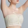 Summer Strapless Bra for Women Invisible Back Wrapped Chest and Tied Chest Plus Size Bra
