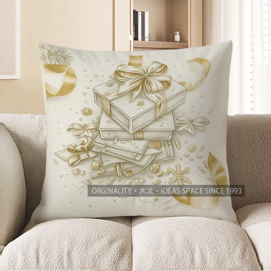 Home Decor Enchanted Deer Head Art Pillow Cover Pattern Cushion Cover Suitable For Sofa Bedroom Car Pillow Cover