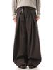 Unisex Retro A-line Wool Pleated Wide-leg Winter Trousers