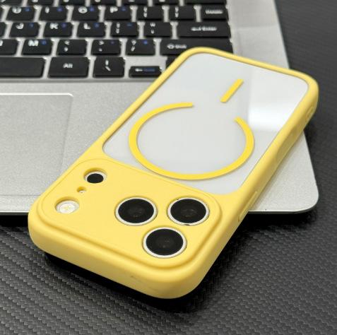 Summer magnetic two-color case is suitable for Apple second change 11PROMAX large window mobile phone case iPhone11 protective case