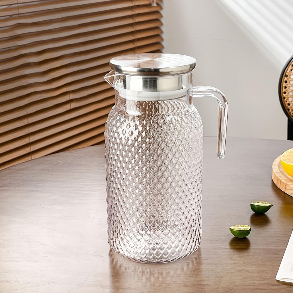 Large Capacity Cold Water Pitcher Transparent Juice Jug Multifunctional Cold Water Jug  Home