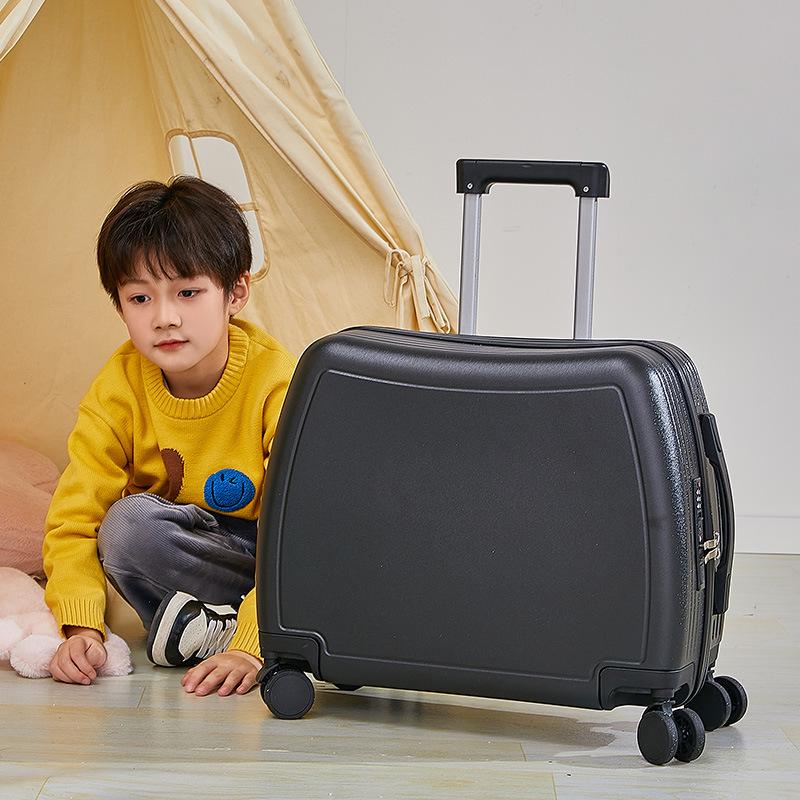 18-inch Lightweight Children's Ride-On Suitcase, Mini Cabin Trolley for Girls and Boys