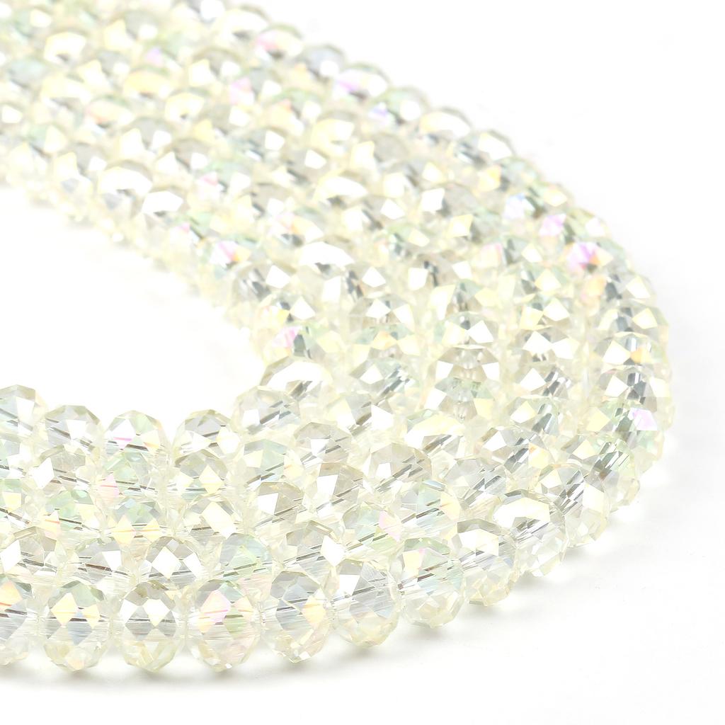 3 4 6 8mm Facettierte Rondelle Kristallglasperlen Österreich Kristall Abstandshalter Lose Perlen Für Schmuckherstellung DIY Armband Anhänger Zubehör