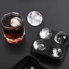 4 Grid Ice Cube Silicone Molds Ice Cube Maker Square Tray Mold Ice Ball Maker Ice Cube Tray with Lid for Whiskey Ice Mould